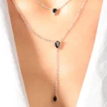 1148(2)silver Necklaces